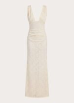 Aarin Lace Maxi Dress - Cream - Image 8
