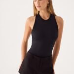 Aidyn Racer Back Bodysuit - Black