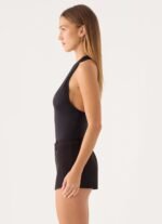 Aidyn Racer Back Bodysuit - Black - Image 4