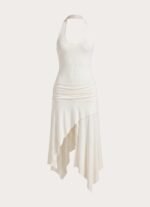 Alise Midi Dress - White - Image 8