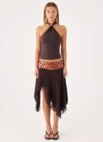 Amelina Halter Top - Chocolate - Image 5