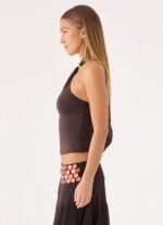 Amelina Halter Top - Chocolate - Image 4