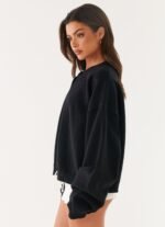 Annie One Button Cardigan - Black - Image 4