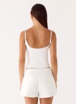 Asher Suiting Shorts - White - Image 5