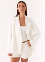 Asher Suiting Shorts - White - Image 3