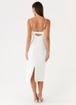 Asling Bustier Midi Dress - White - Image 4