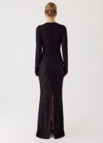 Astoria Long Sleeve Maxi Dress - Black - Image 5
