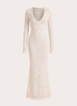 Astoria Long Sleeve Maxi Dress - Ivory - Image 8
