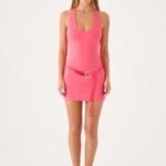 Bad Enough Mini Dress - Coral Red