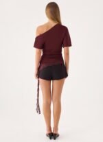 Bad Hobby Top - Maroon - Image 4