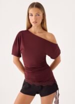 Bad Hobby Top - Maroon - Image 2