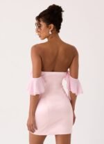 Bex Strapless Mini Dress - Pink - Image 6
