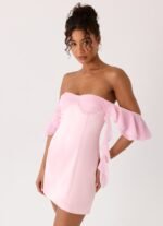Bex Strapless Mini Dress - Pink - Image 9