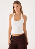 Bexli Halter Top - White - Image 2