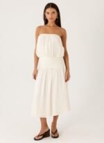 Calanthe Midi Dress - Ivory - Image 6