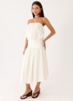 Calanthe Midi Dress - Ivory - Image 7