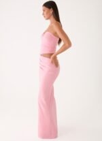 Carella Strapless Maxi Dress - Pink - Image 4