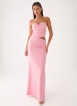 Carella Strapless Maxi Dress - Pink - Image 5