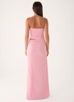 Carella Strapless Maxi Dress - Pink - Image 3