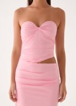Carella Strapless Maxi Dress - Pink - Image 7
