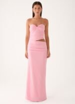 Carella Strapless Maxi Dress - Pink - Image 2