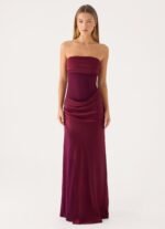 Charmaine Maxi Dress - Deep Maroon - Image 2