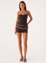 Coma Belt Low Rise Shorts - Chocolate - Image 6