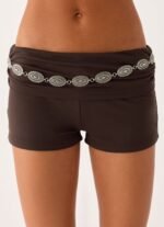Coma Belt Low Rise Shorts - Chocolate - Image 7