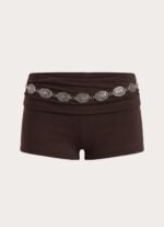 Coma Belt Low Rise Shorts - Chocolate - Image 8