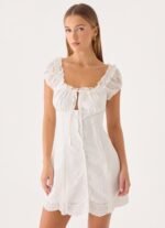 Complexity Mini Dress - White - Image 2