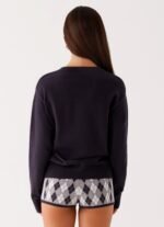 Context Knit Sweater - Navy - Image 5