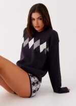 Context Knit Sweater - Navy