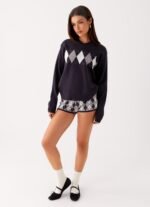 Context Knit Sweater - Navy - Image 7