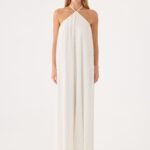 Danni Halter Maxi Dress - White