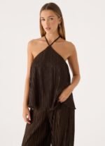 Danni Halter Top - Chocolate - Image 7