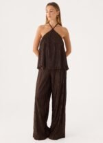 Darlow Low Rise Pants - Chocolate - Image 2