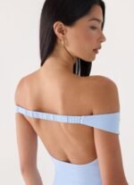 Diranda Off Shoulder Maxi Dress - Blue - Image 6