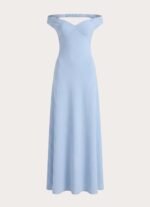 Diranda Off Shoulder Maxi Dress - Blue - Image 9