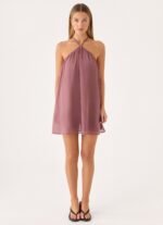 Donar Mini Dress - Mocha Mousse - Image 5