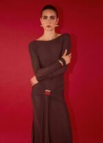 Dray Maxi Dress - Chocolate - Image 2
