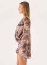 Elisana Mini Dress - Golden Tiger - Image 3