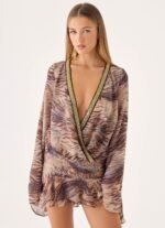 Elisana Mini Dress - Golden Tiger - Image 6