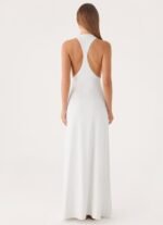 Elliah Cut Out Back Maxi Dress - White - Image 3