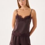 Ellora Cami Top - Chocolate
