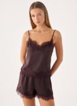 Ellora Cami Top - Chocolate