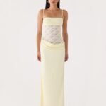 Emesy Lace Maxi Dress - Yellow