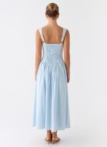 Emmalina Midi Dress - Blue - Image 4