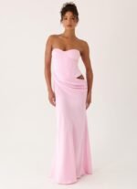 Emory Corset Maxi Dress - Pink - Image 7