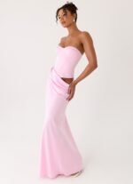 Emory Corset Maxi Dress - Pink - Image 8