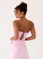 Emory Corset Maxi Dress - Pink - Image 9